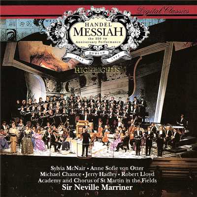 シングル/Handel: Messiah, HWV 56 ／ Pt. 1 - 2. Air: Ev'ry Valley shall be exalted/ジェリー・ハドリー／アカデミー・オブ・セント・マーティン・イン・ザ・フィールズ／サー・ネヴィル・マリナー