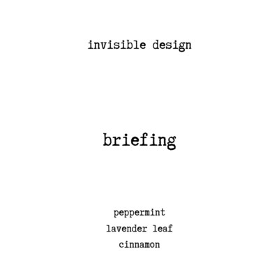 briefing/invisible design