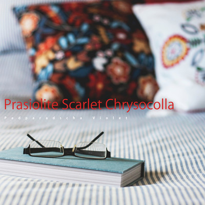 Prasiolite Scarlet Chrysocolla/Padparadscha Violet