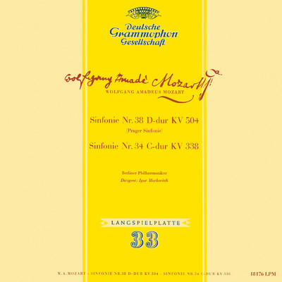アルバム/Mozart: Symphony No. 34, K. 338; Symphony No. 38, K. 504 'Prague'; Symphony No. 35, K. 385 'Haffner'; Gluck: Sinfonia in G Major (Igor Markevitch - The Deutsche Grammophon Legacy: Volume 2)/ベルリン・フィルハーモニー管弦楽団／コンセール・ラムルー管弦楽団／イーゴリ・マルケヴィチ