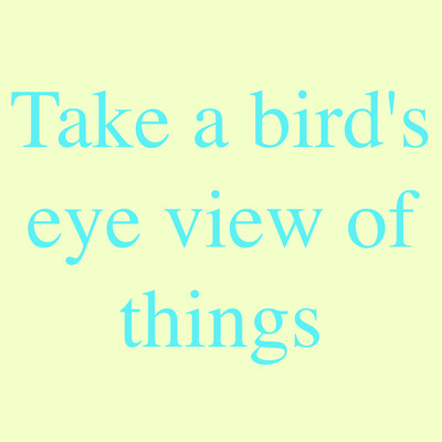Take a bird's eye view of things/Atelier Pink Noise