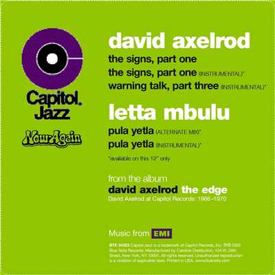 Pula Yetla (Alternate Mix)/Letta Mbulu