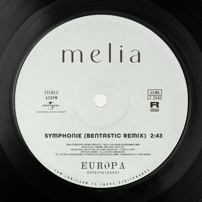 シングル/Symphonie (Bentastic Remix)/Melia