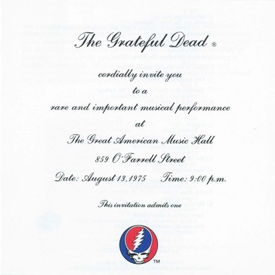 Blues for Allah ／ Sand Castles & Glass Camels ／ Unusual Occurrences in the Desert (Live at the Great American Music Hall, San Francisco, CA, August 13, 1975)/Grateful Dead