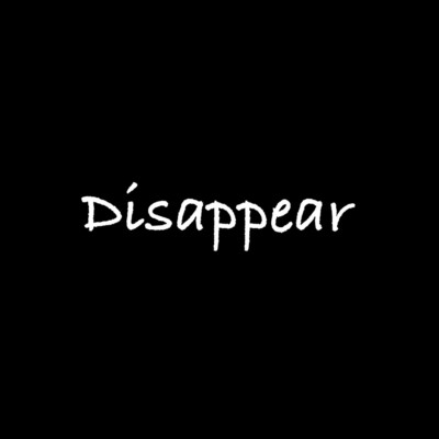 Disappear/MU