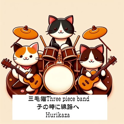 三毛猫Three piece band子の時に線路へ/Hurikaza
