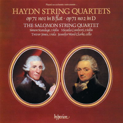 Haydn: String Quartets, Op. 71 Nos. 1 & 2 (On Period Instruments)/ザロモン弦楽四重奏団