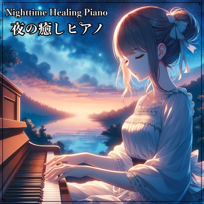 夜の癒しピアノ:不眠解消と不安を和らげる優しいメロディ/私の癒しの音楽と睡眠カフェ。