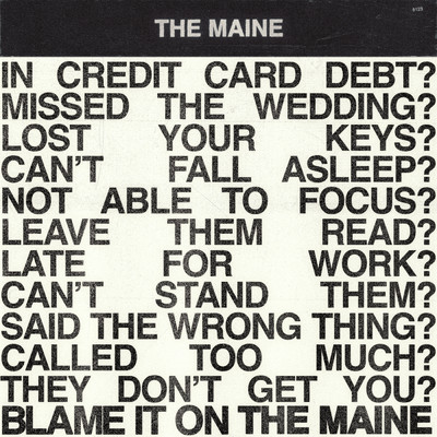 blame (acoustic)/The Maine