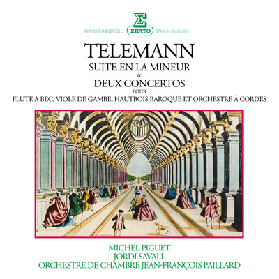Telemann: Suite en la mineur, Concertos pour flute a bec, viole de gambe & hautbois baroque/Michel Piguet