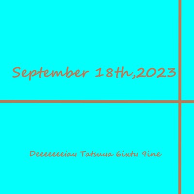 September 18th,2023/DJ TATSUYA 69