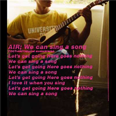アルバム/We can sing a song/Air