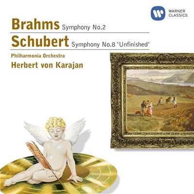 アルバム/Brahms: Symphony No. 2 - Schubert: Symphony No. 8 ”Unfinished”/Philharmonia Orchestra／Herbert von Karajan