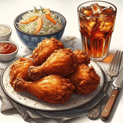 Crispy Delight: The Fried Chicken Anthem/saratna
