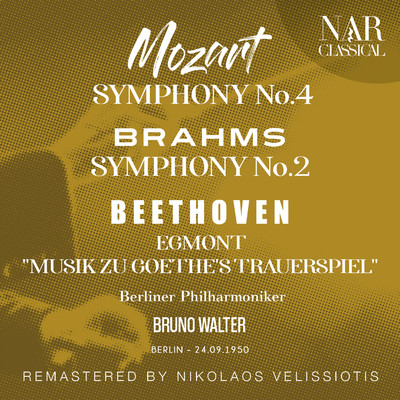 アルバム/MOZART: SYMPHONY No. 40; BRAHMS: SYMPHONY No.2; BEETHOVEN: EGMONT ”MUSIK ZU GOETHE'S TRAUERSPIEL”/Bruno Walter