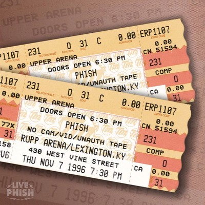 PHISH: 11／07／96 Rupp Arena, Lexington, KY (Live)/Phish