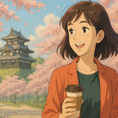 桜影の道 - LoFi Hip Hop 新潟の春、高田城址公園の日中と夜桜、ジャズ作業用BGM/Lo-Fi Yukari