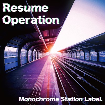 Monochrome Station Label.