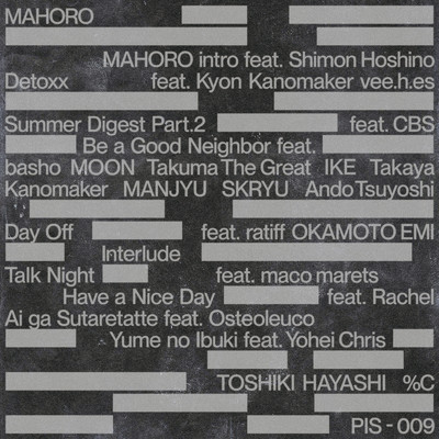 MAHORO (Instrumental)/TOSHIKI HAYASHI(%C)