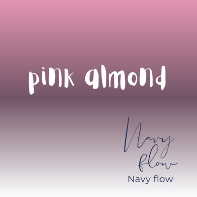 pink almond/Navy flow