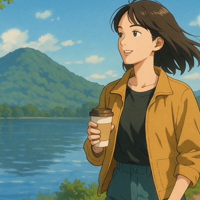アルバム/湖面に浮かぶ記憶 - LoFi Hip Hop 群馬の初夏のスケッチ、湖とレールと石段と、エモい作業用BGM/Lo-Fi Yukari