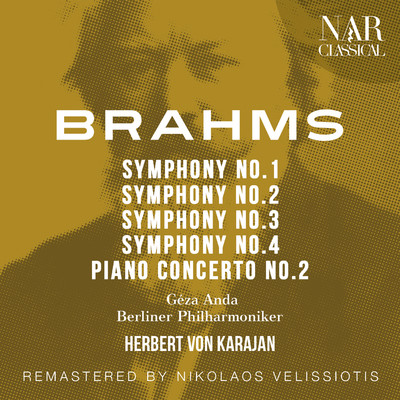 BRAHMS: SYMPHONY No. 1, SYMPHONY No. 2, SYMPHONY No. 3, SYMPHONY No. 4, PIANO CONCERTO No. 2/Herbert von Karajan