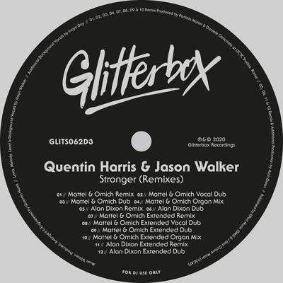 シングル/Stronger (Alan Dixon Extended Dub)/Quentin Harris & Jason Walker