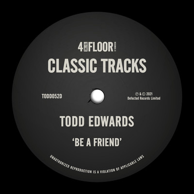 アルバム/Be A Friend/Todd Edwards