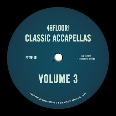 4 To The Floor Accapellas, Vol. 3/Various Artists