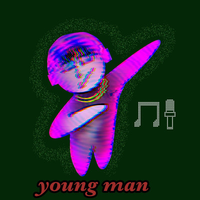 young man/young man