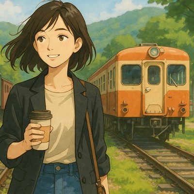アルバム/時刻表のない午後 - LoFi Hip Hop 群馬の初夏のスケッチ、湖とレールと石段と、エモい作業用BGM/Lo-Fi Yukari