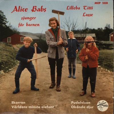 シングル/Pudelvisan/Alice Babs med Lilleba, Titti och Lasse