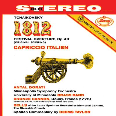 Tchaikovsky: Ouverture solennelle '1812'; Capriccio italien (Antal Dorati ／ Minnesota Orchestra - Mercury Masters: Stereo, Vol. 14)/ミネソタ管弦楽団／アンタル・ドラティ