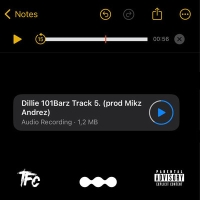 101Barz Track 5/Dillie