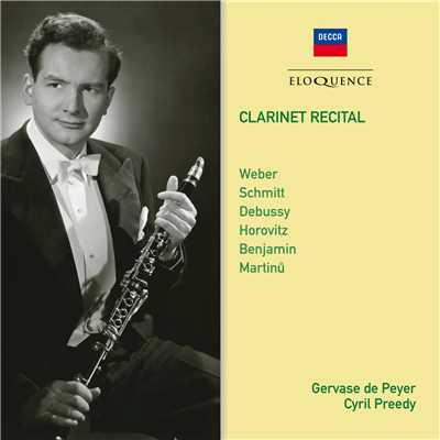 シングル/Schmitt: Andantino, for clarinet & piano/ジェルヴァーズ・ドペイエ／Cyril Preedy