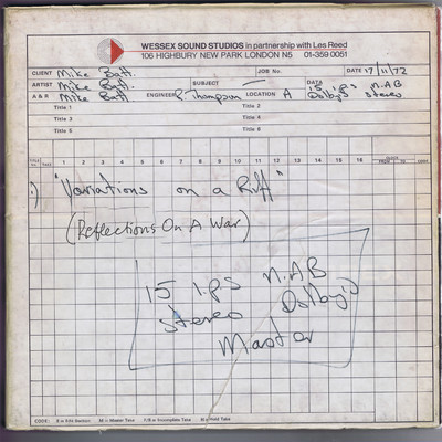 シングル/Coda to Variations on a Riff/Mike Batt & Friends (1972)