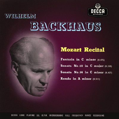 アルバム/Mozart Recital/ヴィルヘルム・バックハウス
