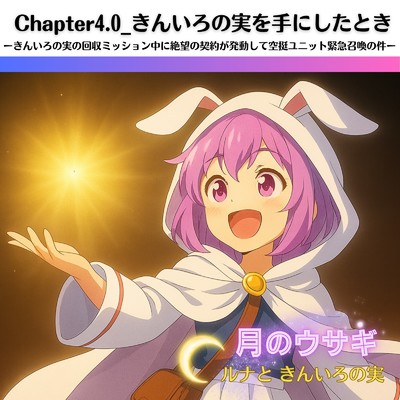 シングル/Chapter4.0:きんいろの実を手にしたときーきんいろの実の回収ミッション中に絶望の契約が発動して空挺ユニット緊急召喚の件ー 「月のウサギ ルナと きんいろの実」より/Mitz Takahashi