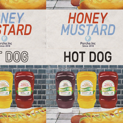 Honey Mustard Hot Dog/Porcho