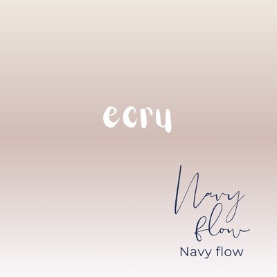 ecru/Navy flow