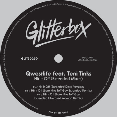 シングル/Hit It Off (feat. Teni Tinks) [Late Nite Tuff Guy Extended Remix]/Qwestlife