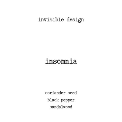 insomnia/invisible design