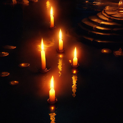 Candle Lights on Water/Lifuxy