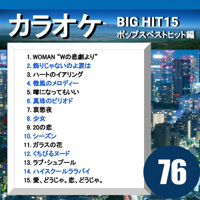 カラオケ BIG HIT 15 ポップスベストヒット編76/CTA カラオケ