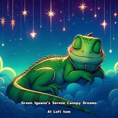 Green Iguana's Serene Canopy Dreams/AI Lofi tom