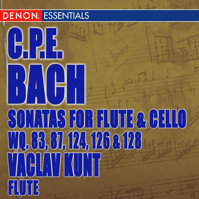 Carl Philip Bach: Sonatas for Flute Violoncello Wq. 83, 87, 124, 126 & 128/Vaclav Kunt