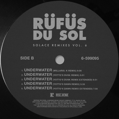 シングル/Underwater (Yotto's Dawn Remix Extended)/RUFUS DU SOL
