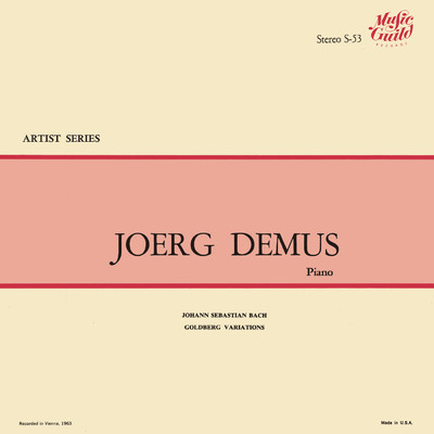 J.S. Bach: Goldberg Variations (1953) (Jorg Demus - The Bach Recordings on Westminster, Vol. 4)/イェルク・デームス