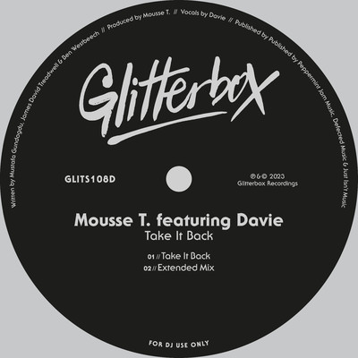 Take It Back (feat. Davie) [Extended Mix]/Mousse T.