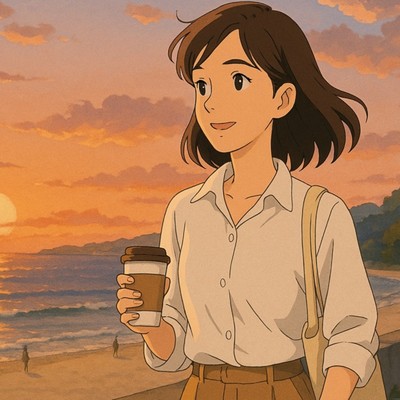 アルバム/白良の浜辺に残る光 - LoFi Hip Hop 和歌山の初夏散歩、海と森と夕陽と、ソウルフルな作業用BGM/Lo-Fi Yukari